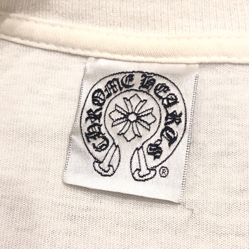 クロムハーツ CHROME HEARTS FOTITプリント ロングスリーブTシャツ 2212-304-0189 ホワイト コットン 長袖シャツ メンズ 中古_画像7