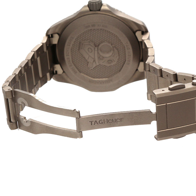 タグ・ホイヤー TAG HEUER アクアレーサー プロフェッショナル300 WBP208B グリーン 腕時計 メンズ 中古_画像5