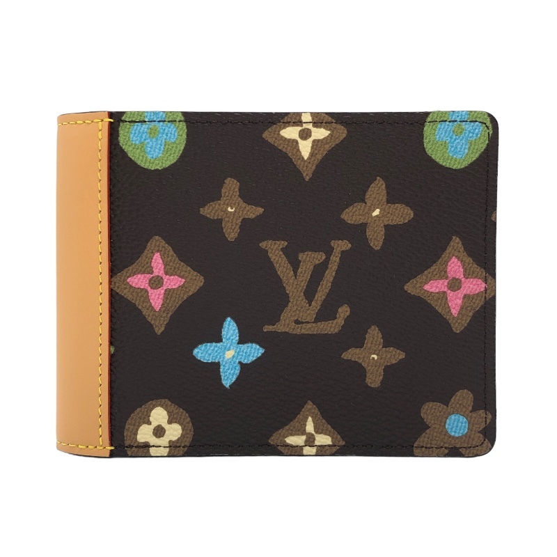  Louis * Vuitton LOUIS VUITTONporutofoiyu*myuruti тянуть M83334 монограмма *klagi- парусина двойной бумажник женский б/у 