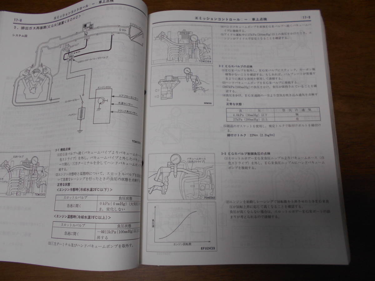 B4424 / ディアマンテ DIAMANTE 整備解説書 F31A F36A F41A F46A F47A 1995年1月発行_画像3