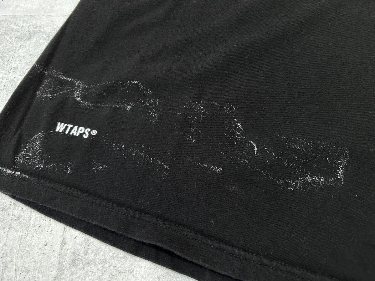 WTAPS ブラック 黒 Tシャツ 半袖 インナー シンプル L ダブルタップス　　ネイバーフッド neighborhood 裏原 フラグメント 柳9459_画像4