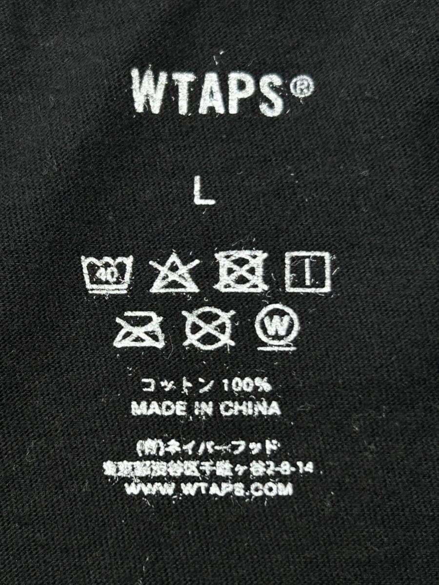 WTAPS ブラック 黒 Tシャツ 半袖 インナー シンプル L ダブルタップス　　ネイバーフッド neighborhood 裏原 フラグメント 柳9459_画像3