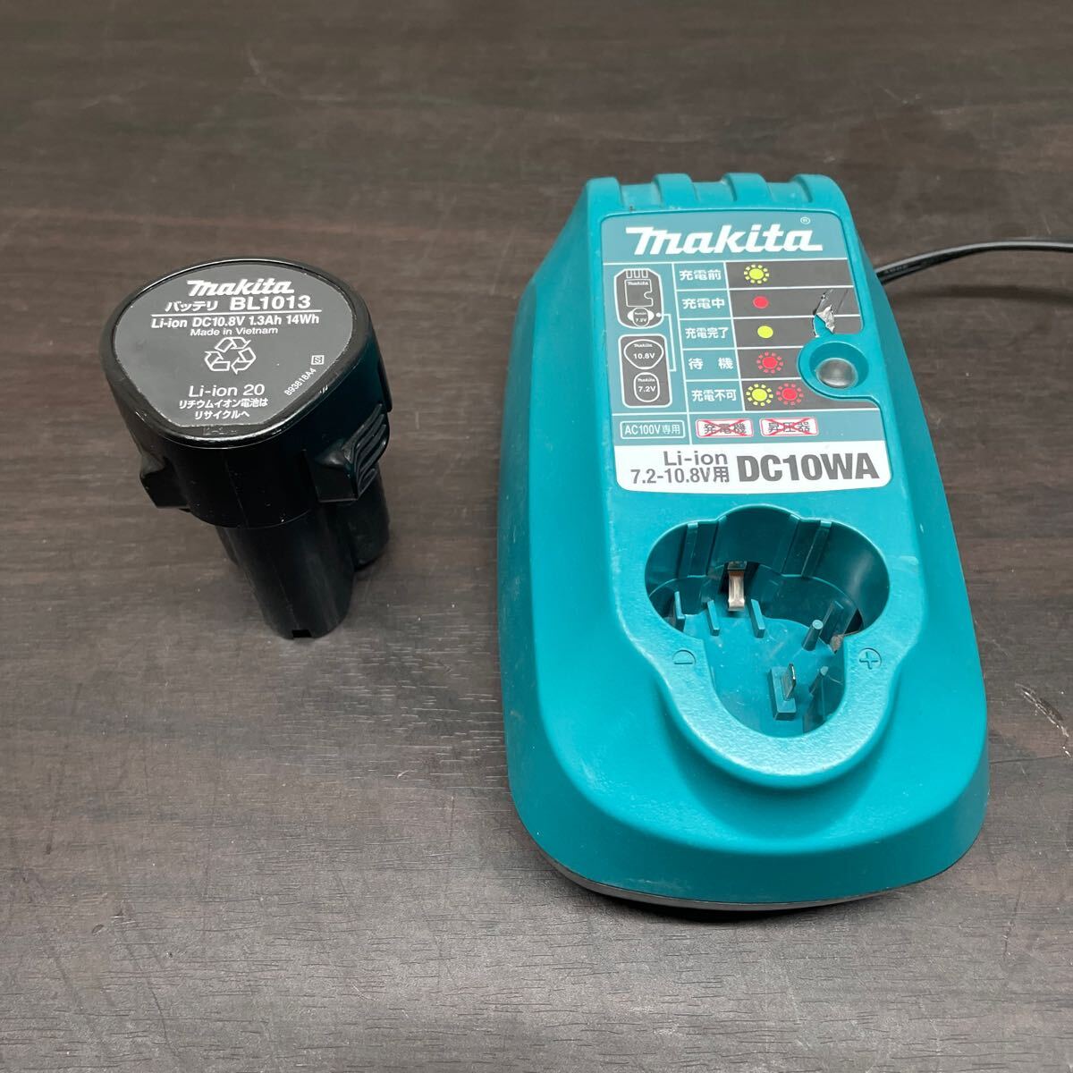 マキタ インパクトドライバー用 充電器 DC10WA+バッテリー BL1013 (5)の画像2