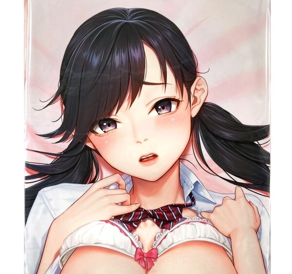 話題の人気 抱き枕カバー 塩麹静歌 塩甘JK 描き下ろし 柾見ちえ にほん女子校生ずかん に印 / 【匿名配送】 Nijirushi 160×50cm ライクトロン A&J製 抱き枕
