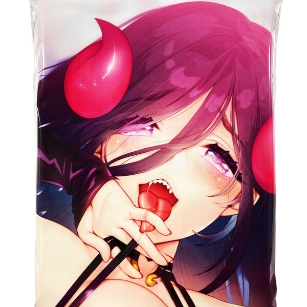 【上品】 すめらぎ琥珀 L.L.MILK 描き下ろし 【匿名配送】 公式 メロンブックス アクアプレミア フレス製 / 抱き枕カバー サキュバス 人妻 抱き枕