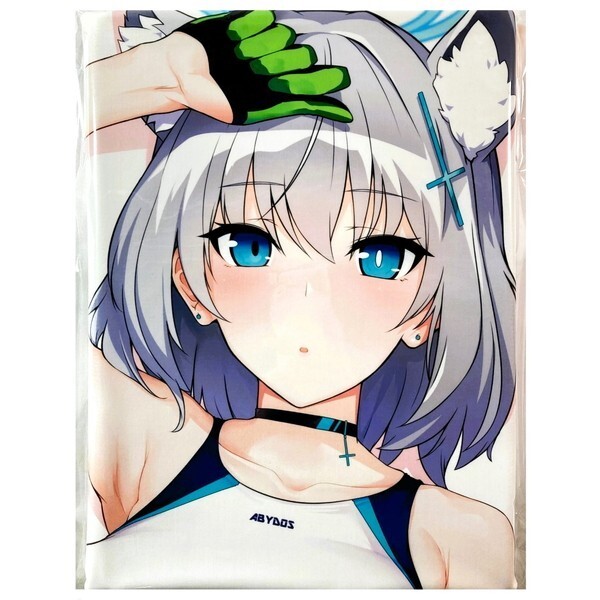 超爆安 とりこトリック はるこん 【匿名配送】 Blue ブルーアーカイブ アクアヴェール フレス製 / 抱き枕カバー 白Ver. 競泳水着 シロコ ブルアカ 抱き枕