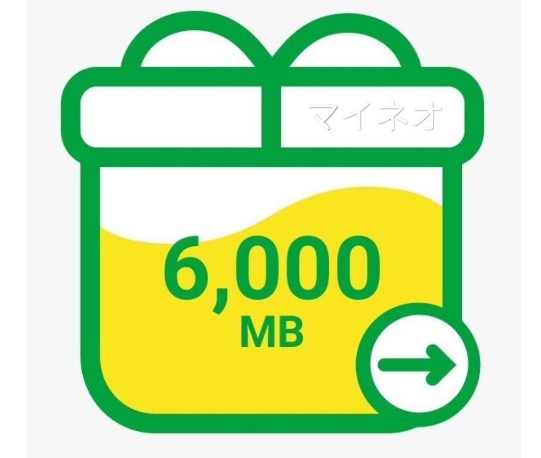 mineo マイネオ パケットギフト 6GB_画像1