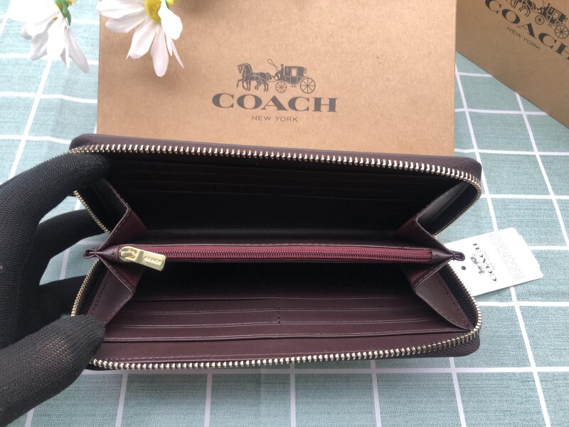 コーチ COACH 財布 長財布 レディース 新品 未使用 ロゴ シグネチャー レザー ウォレット プレゼント ラウンドファスナー A184_画像9