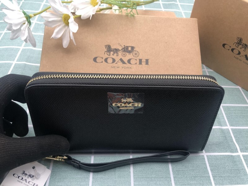 コーチ COACH 財布 長財布 シグネチャー ブラック メンズ レディース 