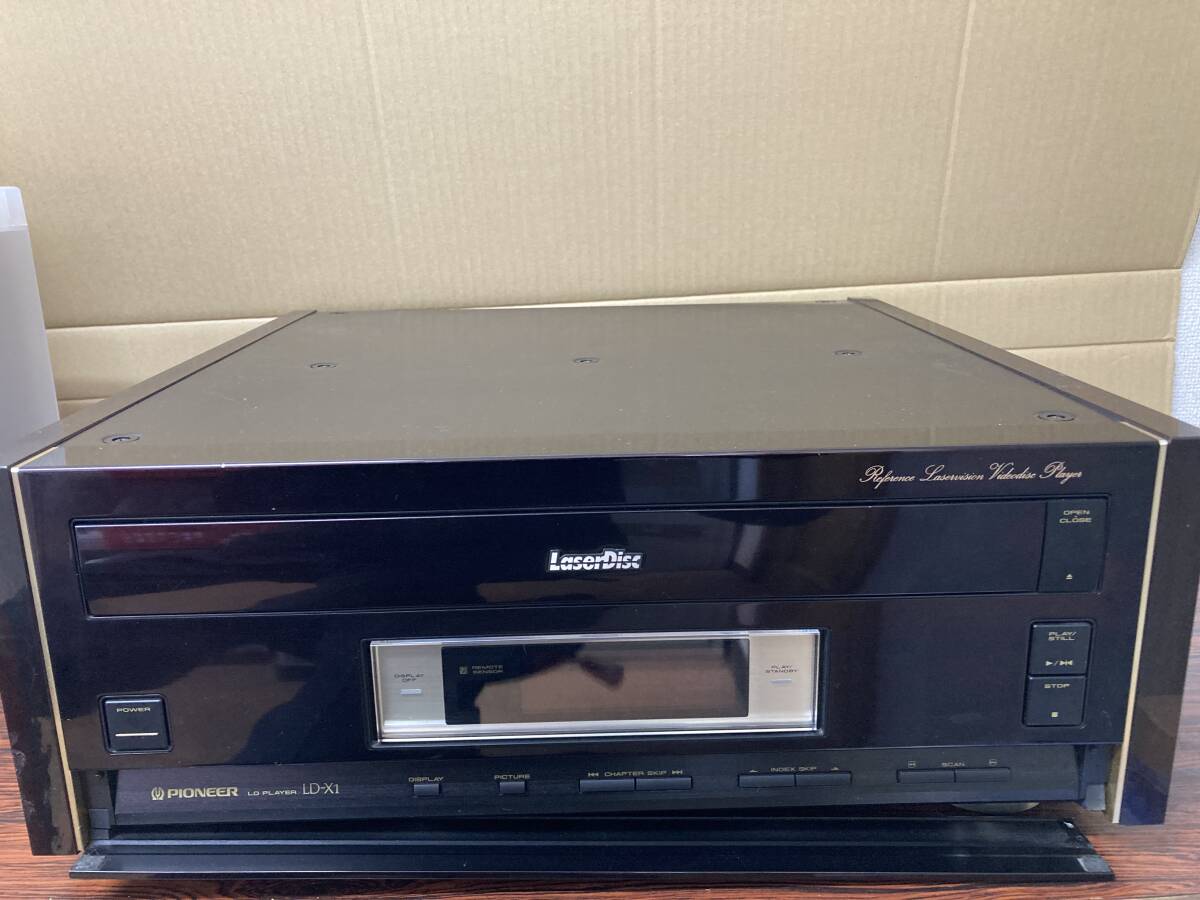  Pioneer PIONEER LD-X1 high class laser disk player remote control none electrification only verification Junk [02]