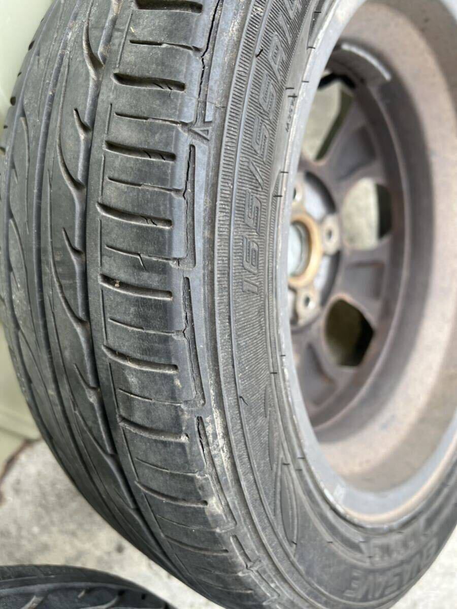 スズキ純正 MH21S ワゴンR 14×4.5J+50 4H 100 165/55R14 4本セット 中古品 バリ山 _画像10