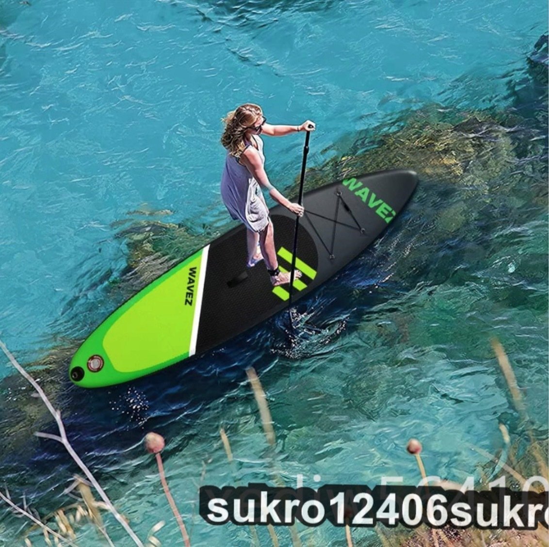 SUPボード サップボード 290CM耐荷重量160kg 耐久性スタンドアップパドルボード 安定性 超軽量 滑り止め 初心者 サーフィン_画像4