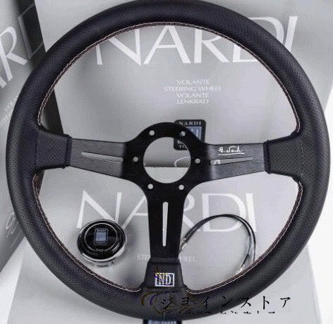  sport steering wheel leather steering gear steering wheel PVC leather 350mm 14 -inch 