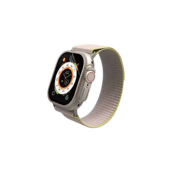 【2個】エレコム アップルウォッチ 衝撃吸収 フィルム 2枚入 Apple Watch Ultra 49mm 反射防止 指紋軽減 AW-22CFLP 4549550276597 _画像4