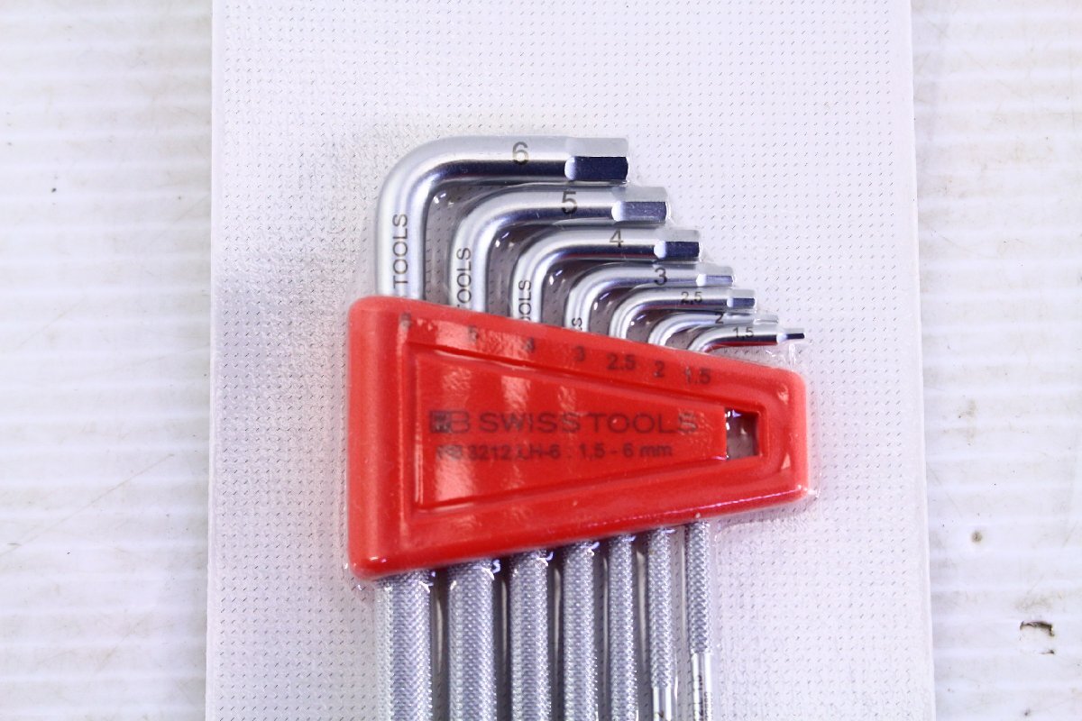 ●【未開封】SWISS TOOLS スイスツールズ PB3212LH-6 ロングボール六角レンチセット 1.5～6mm ホルダー付き 工具 新品【10935480】_画像2