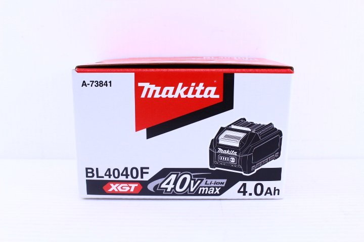 ●【新品】makita マキタ BL4040F 40Vmax-4.0Ah リチウムイオンバッテリ 高出力タイプ バッテリー残量表示付き【10933257】_画像1