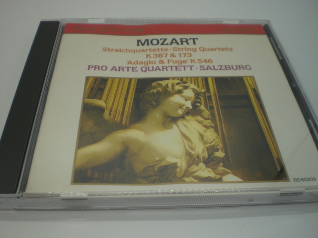 1CD　モーツァルト：弦楽四重奏曲K.387、173　ザルツブルク・プロ・アルテ弦楽四重奏団　1989年　ドイツ盤　19前_画像1