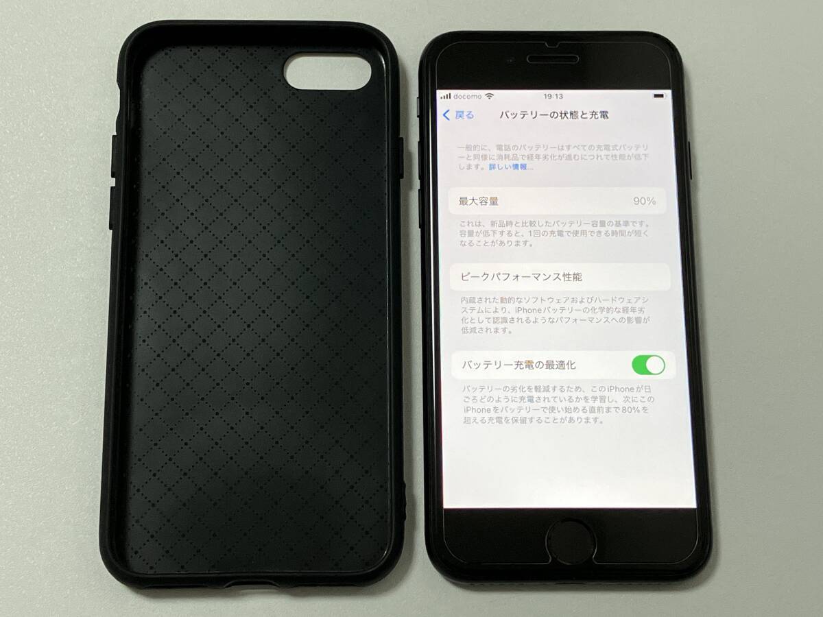 SIMフリー iPhoneSE2 64GB Black シムフリー アイフォンSE 2 第二世代 第2世代 ブラック 黒 docomo au SIMロックなし A2296 NX9R2J/A 90%の画像9