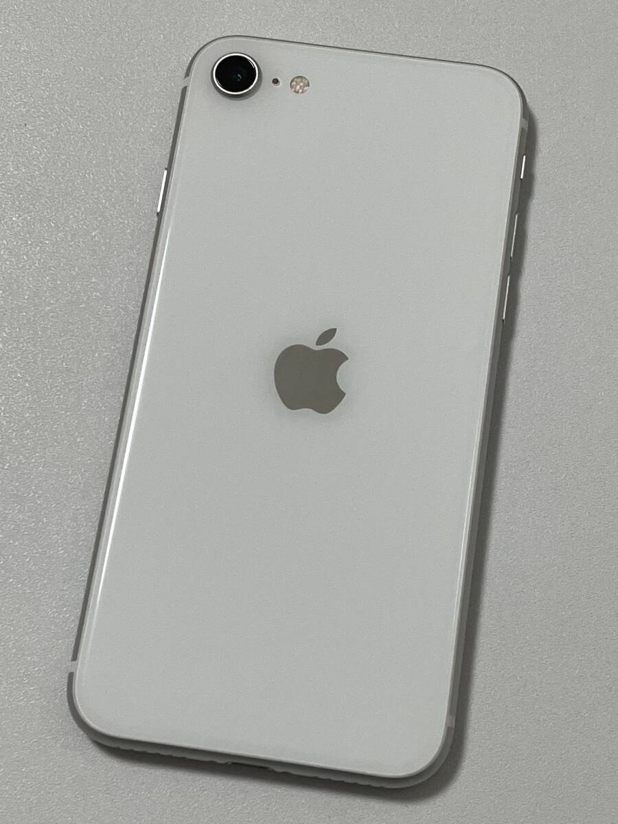 SIMフリー iPhoneSE2 64GB White シムフリー アイフォンSE 2 第二世代 第2世代 ホワイト softbank au UQ docomo SIMロックなし A2296 85%の画像3