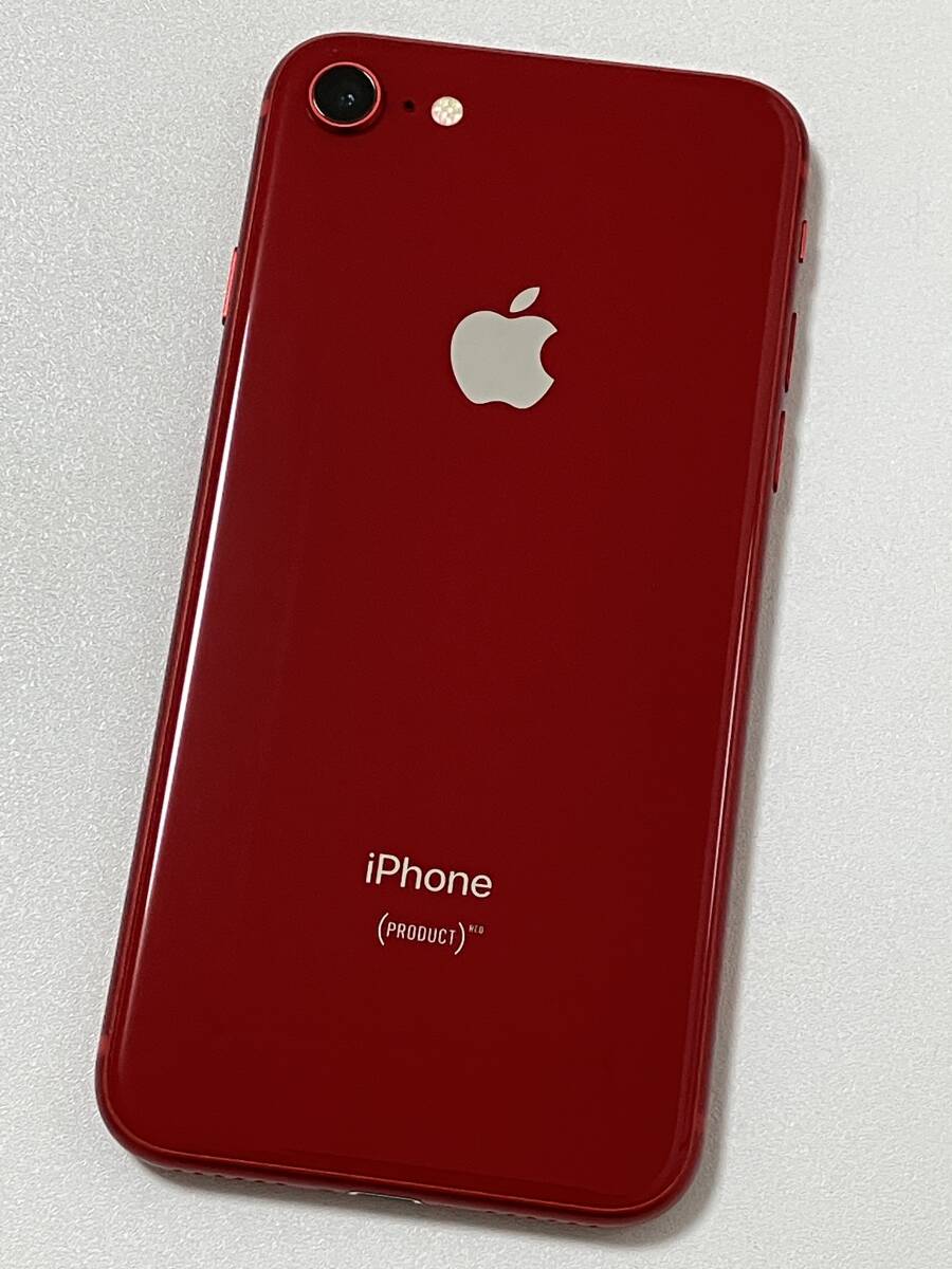 SIMフリー iPhone8 64GB Product RED シムフリー アイフォン8 プロダクト レッド 赤 au UQ docomo ソフトバンク 本体 SIMロックなし A1906の画像3