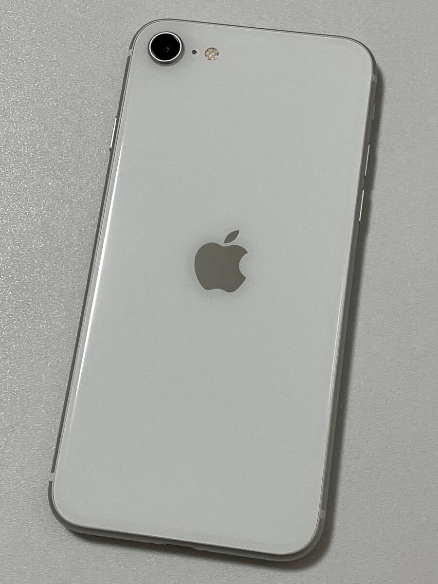 SIMフリー iPhoneSE2 64GB White シムフリー アイフォンSE 2 第二世代 第2世代 ホワイト au softbank UQ docomo SIMロックなし A2296 99%の画像3