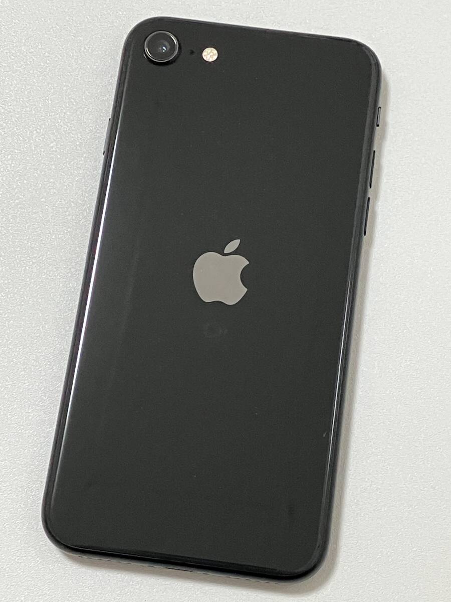 SIMフリー iPhoneSE2 128GB Black シムフリー アイフォンSE 2 第二世代 第2世代 ブラック 黒 softbank docomo au SIMロックなし A2296 84%_画像3