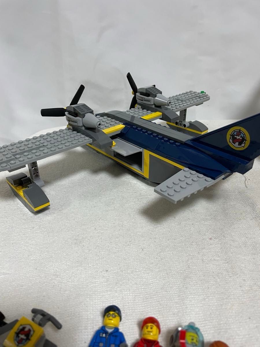 LEGO60096 海底基地　ユーズド　正規品　説明書付属　レゴシティ　飛行機　潜水　廃盤