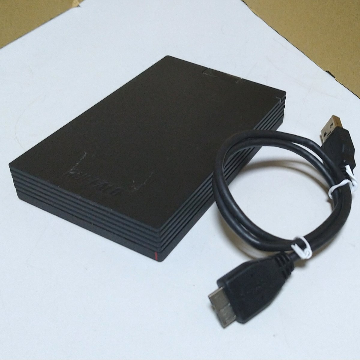送料無料 使用時間3506H S.M.A.R.T.正常 BUFFALO ポータブルHDD 2TB PS4対応 録画用にも USB3.1 Gen1 HD-PCG2.0U3-GBA 必ず内容確認_画像3