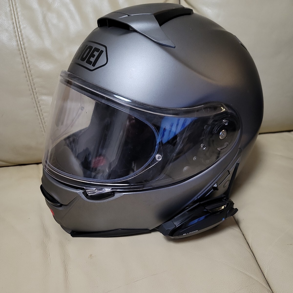 SHOEI システムヘルメット ネオテック2 サイズL NEOTEC II ピンロック サインハウス SB6x インカム付 Bluetooth_画像1