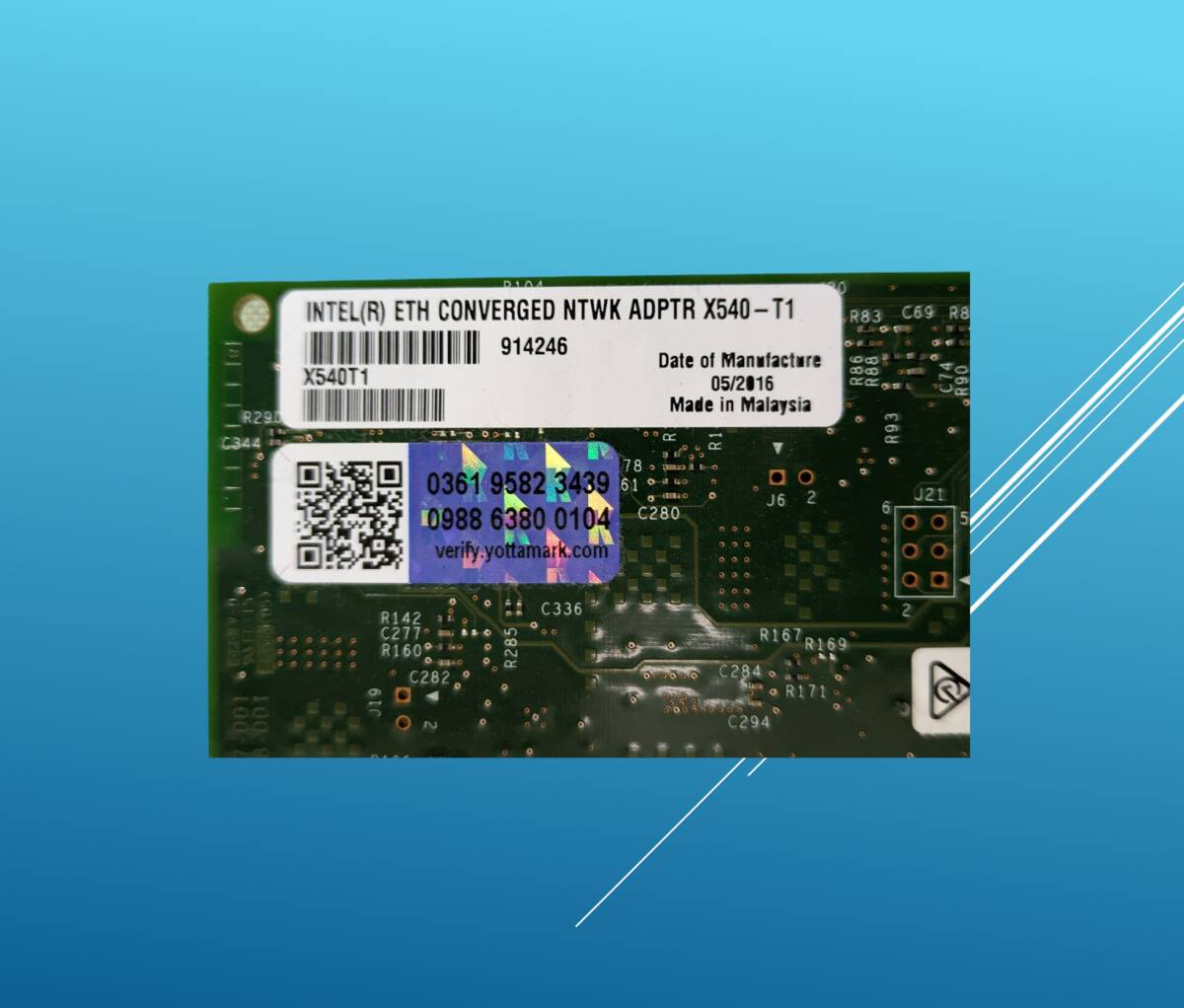 動作品 Intel 10GbE ETH CONVERGED NTWK ADPTR X540-T1/#1F5lcの画像5