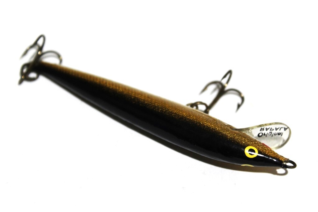 ■s3745 RAPALA ラパラ フローター フローティング F9 オールド 印字 初期 60s 希少 ボックス入り ゴールド■_画像6