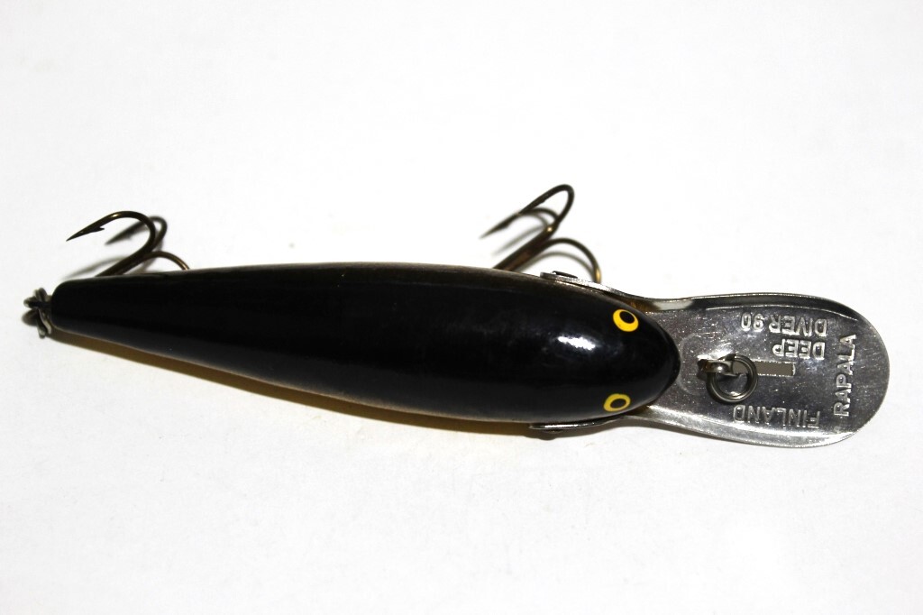 ■s3742 RAPALA DEEP DIVER90 DD90 ラパラ ディープダイバー オールド 70年代 ウッド 希少 ゴールド■の画像6