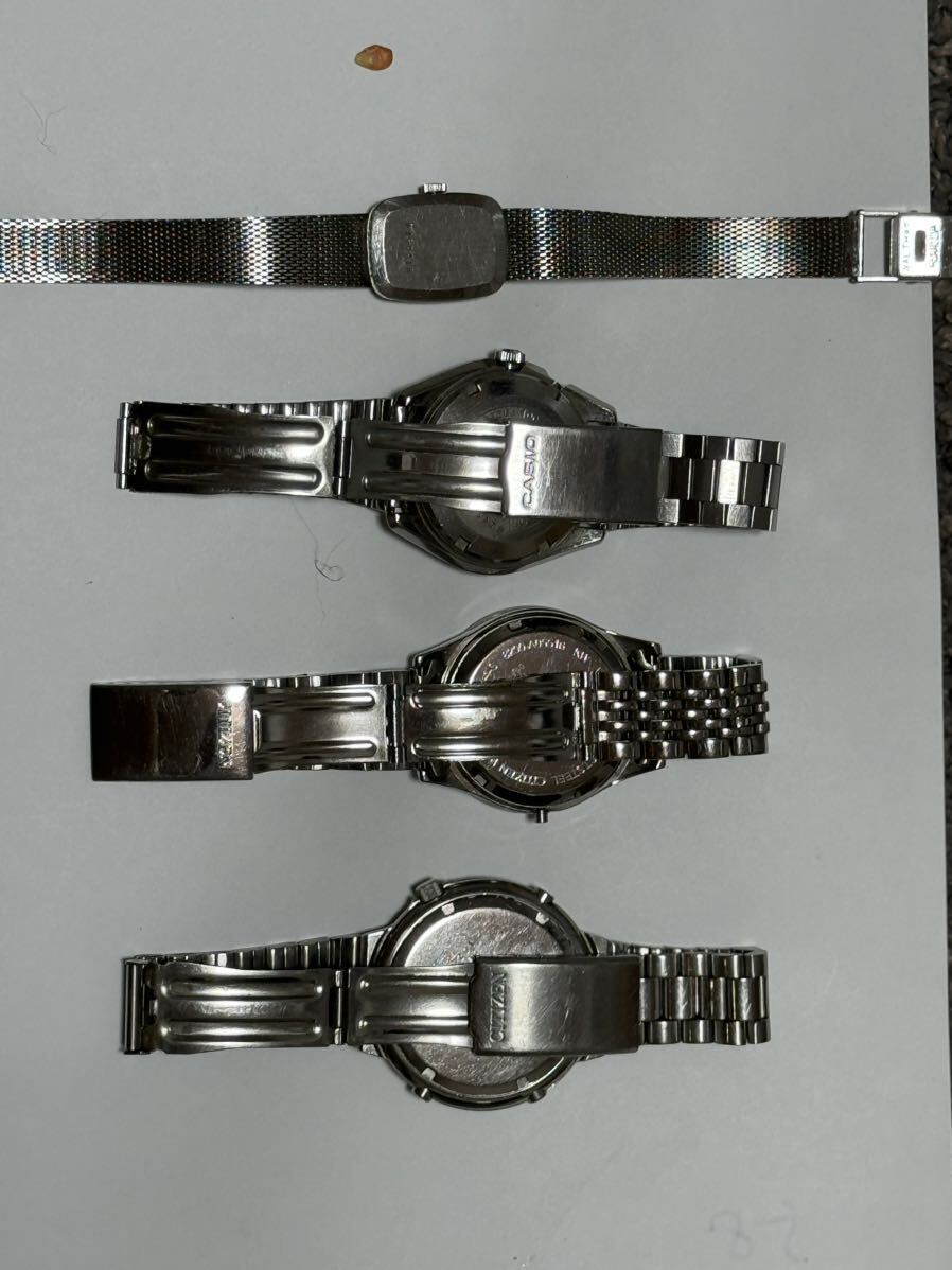 ジャンク 腕時計まとめ8本 不動 動作未確認 セイコー シチズン WALTHAM等の画像2