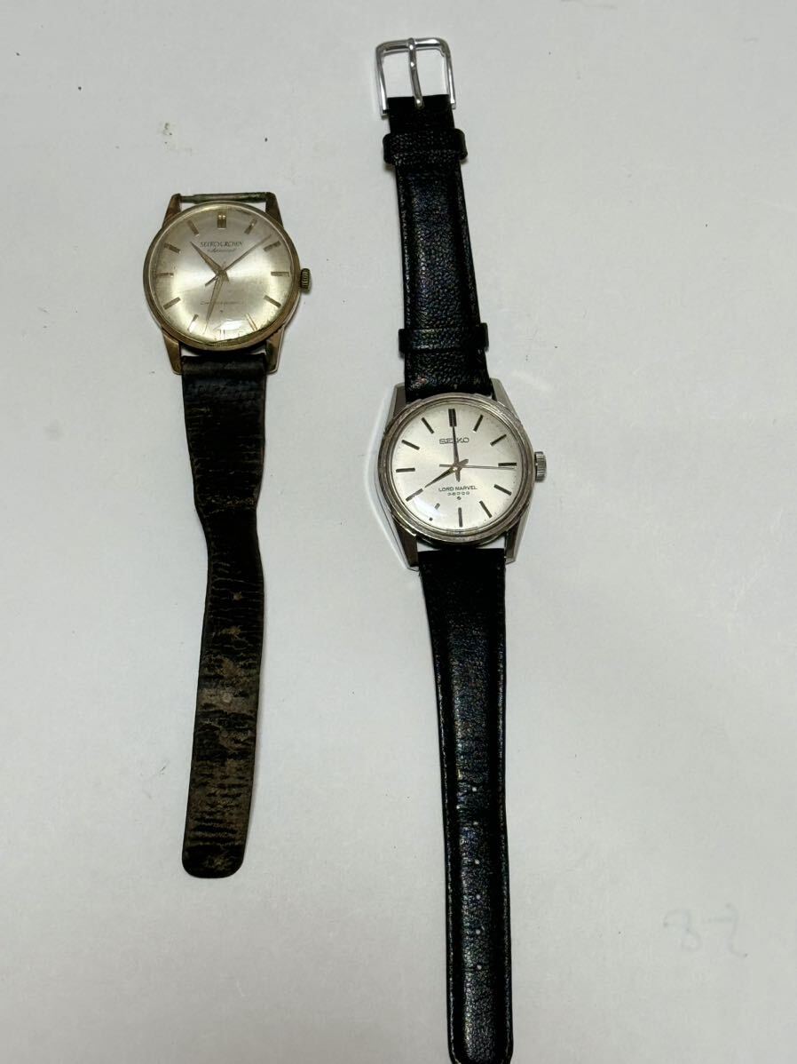 セイコー 機械式 腕時計 ロードマーベル 3600 アラビア文字盤 23石手巻き &クラウンスペシャル Seiko Crown 
