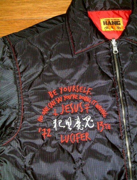  new goods limitation HANG hang CUSHMAN Cushman with cotton quilting light weight Vietnam jacket beto Jean [....] (L size ) black red 