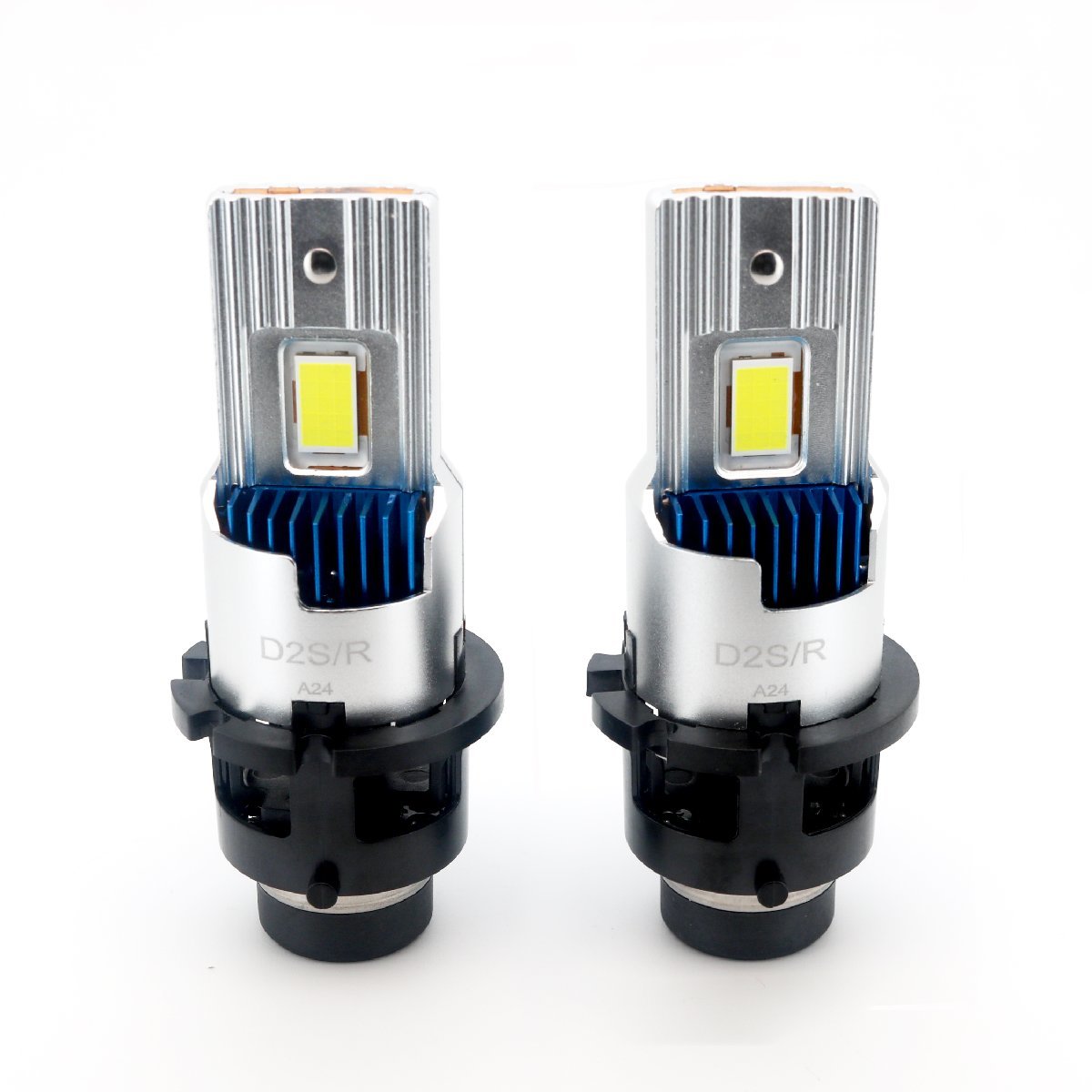 New HIDより明るい LEDヘッドライト D2S D2R 兼用 6500K 35W 12000lm 12V ポン付け 純正交換 HID交換 車検対応の画像1