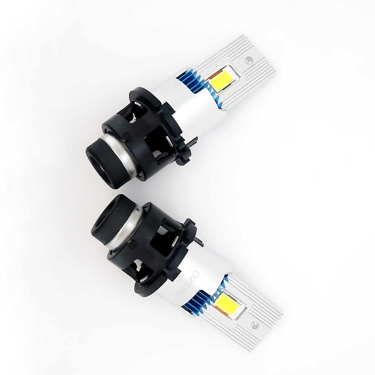 New HIDより明るい LEDヘッドライト D2S D2R 兼用 6500K 35W 12000lm 12V ポン付け 純正交換 HID交換 車検対応の画像5