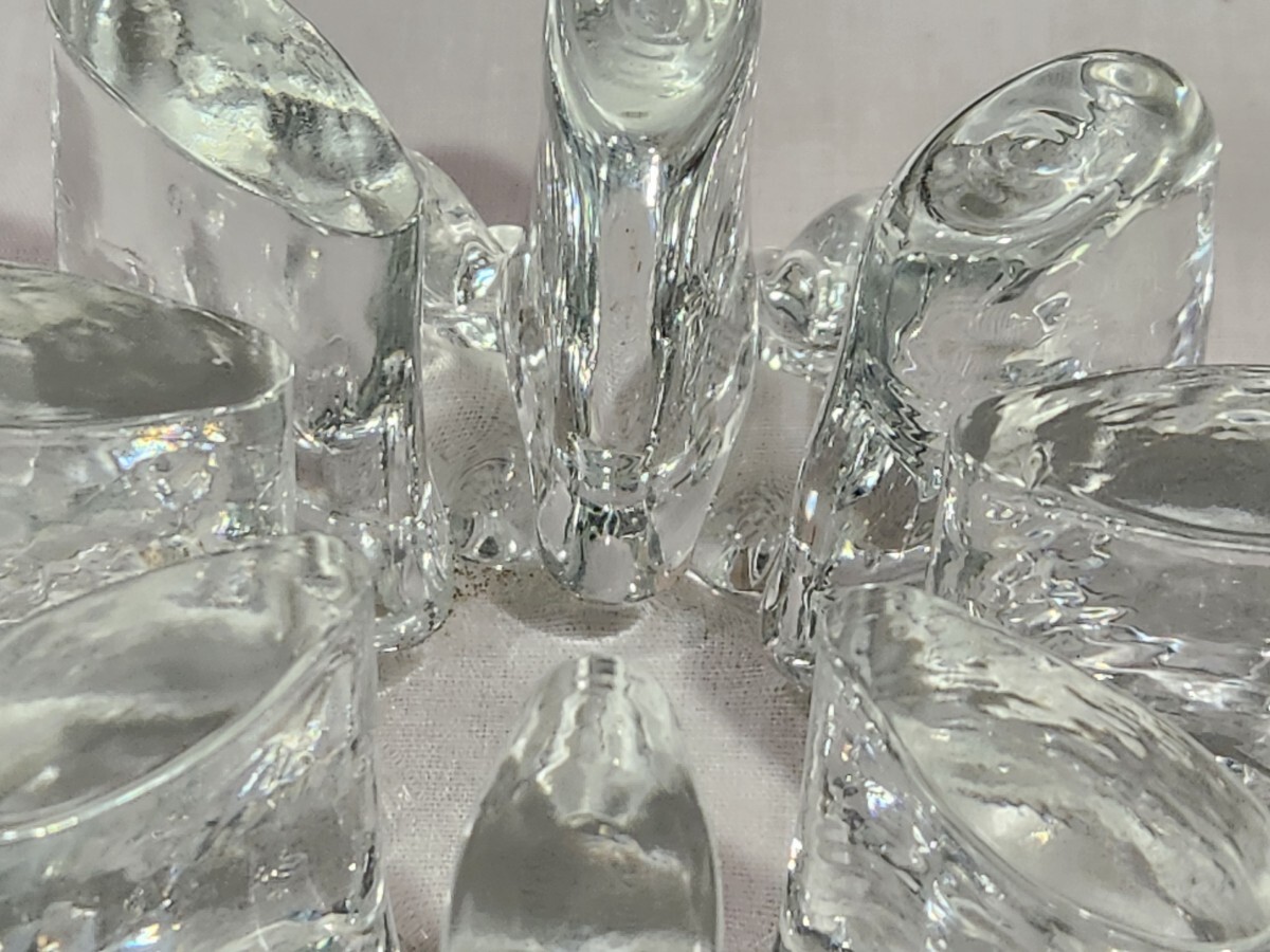 ドイツ製 ベルモント キャンドルホルダー ティーウォーマー キャンドルウォーマー ガラス 気泡の画像4