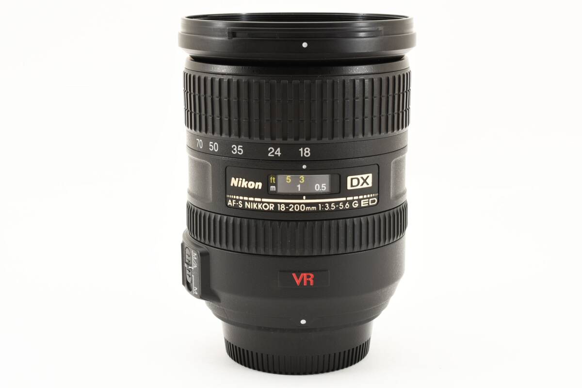 【美品】ニコン Nikon AF-S 18-200mm F3.5-5.6 G ED VR 《これ一本で標準から望遠までOKの便利レンズ》 　　 AP230450A3000