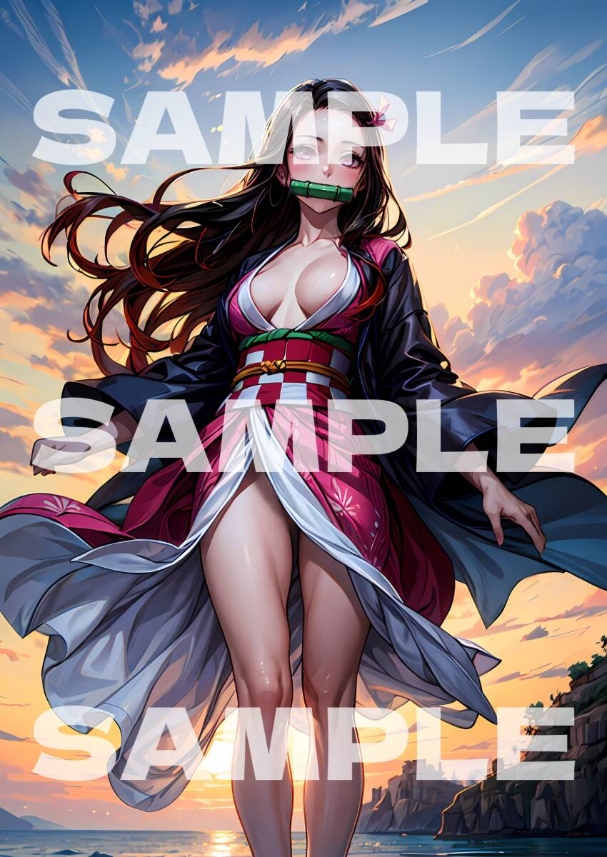 92* last exhibition *[A4 photopaper * high resolution ][... blade ... legume .] cosplay sexy anime illustration same person poster fan art 