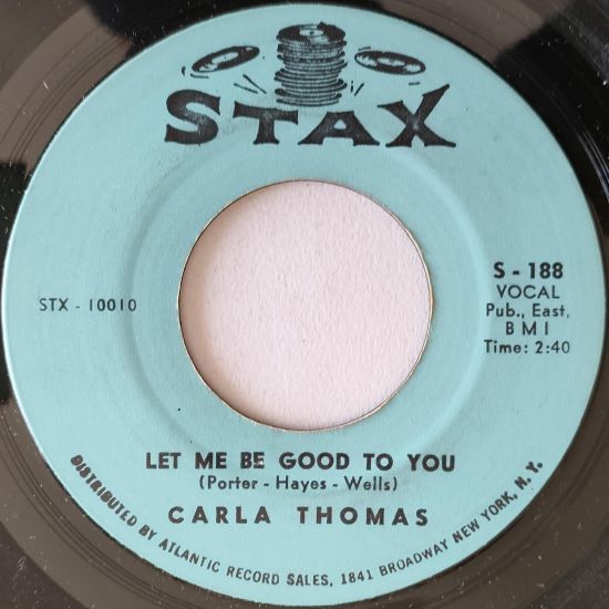 ★ Carla Thomas【US盤 Soul 7" 】Let Me Be Good To You / Another Night Without My Man (STAX S-188) 1966年の画像1