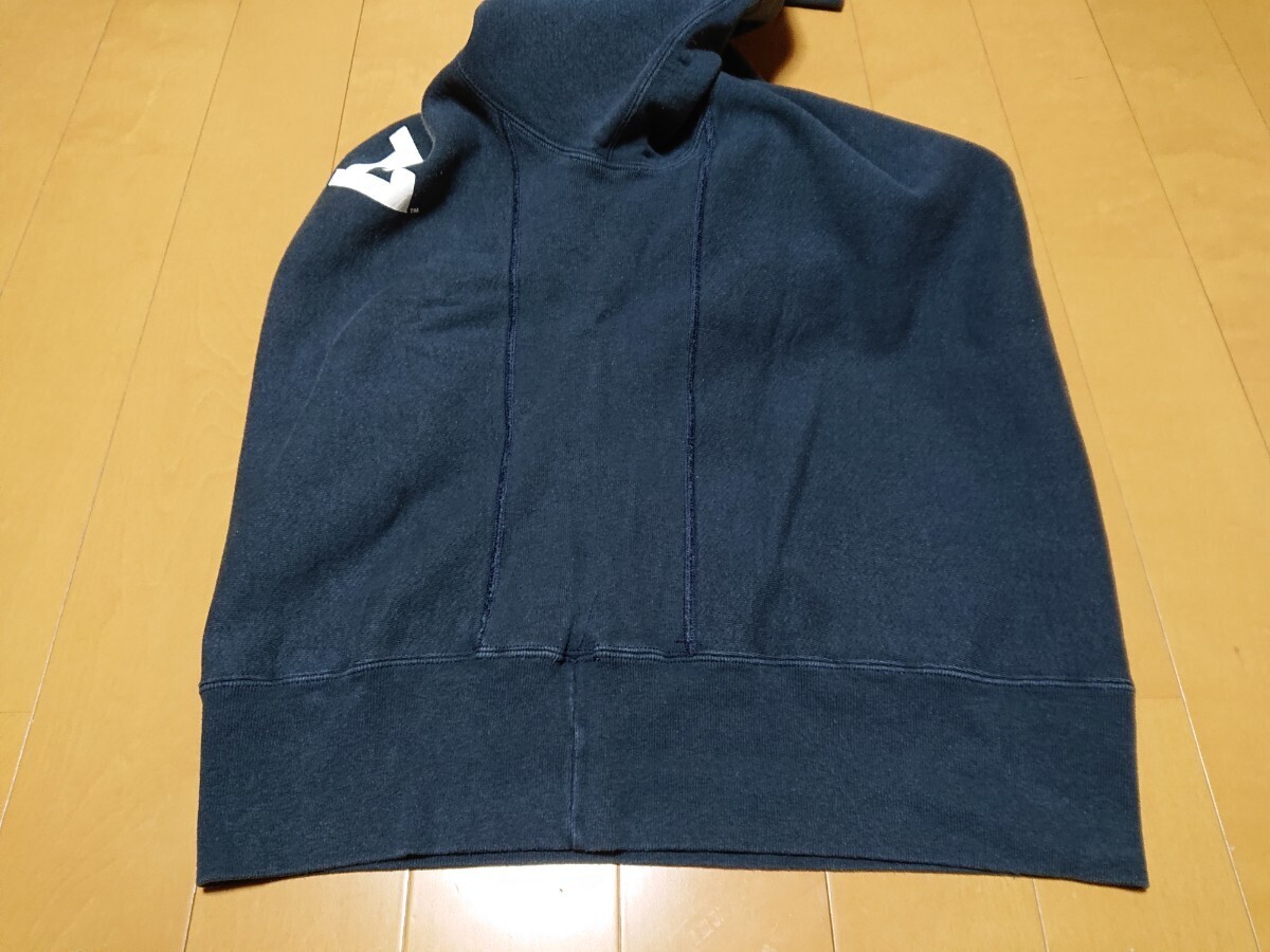 チャンピオン CHAMPION リバースウィーブ スウェット YALE 赤単色タグ 復刻 USA製 ネイビー L large メンズ ヴィンテージ フェードの画像3