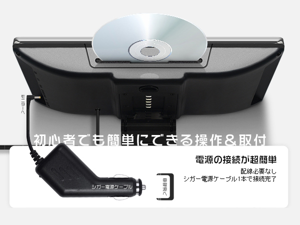 グランディス NA4W イヤホン進呈 11.6インチDVDプレーヤー 車載モニター ヘッドレスト スロットイン式 耐震デバイス 1080p 1台_画像4