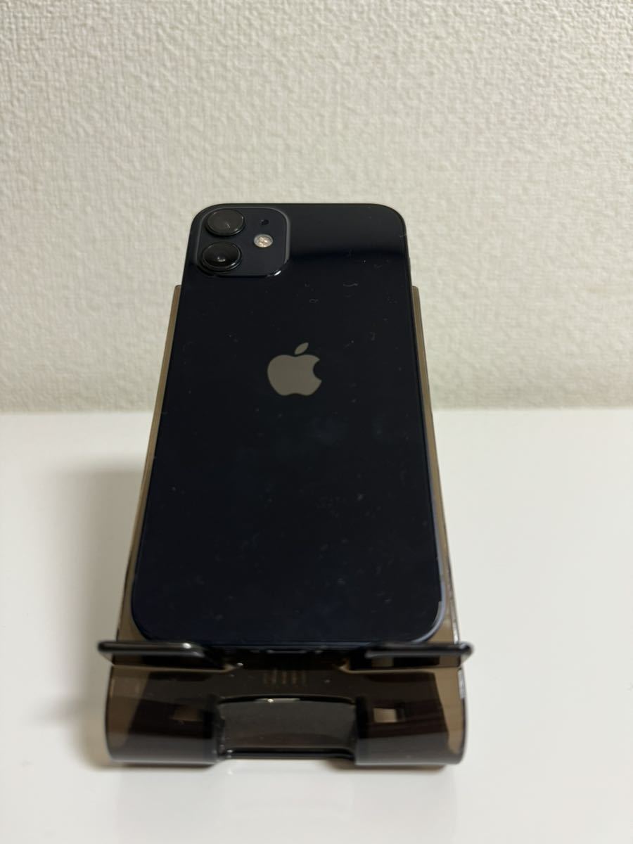 【美品】 Apple iPhone12 mini 64GB ブラック SIMフリー simロック解除済 _画像2
