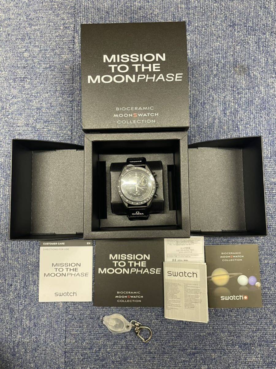 MISSION TO THE MOONPHASE NEW MOON スウォッチ オメガ スヌーピ スウォッチ オメガ スヌーピの画像1