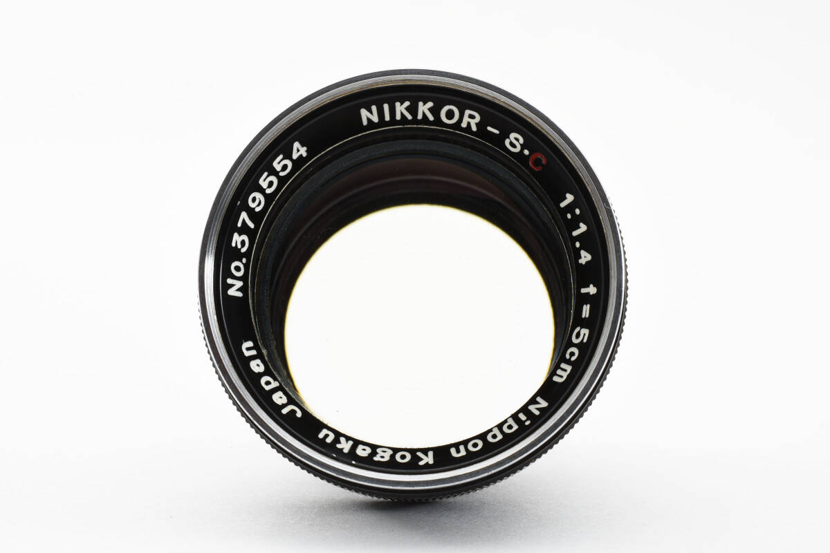 良品 Nippon Kogaku Nikon Nikkor-S.C 5cm 50mm F1.4 黒帯 ニコン Sマウント #1290の画像2