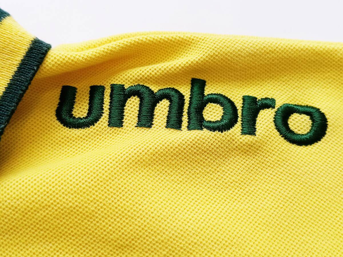 美品！1994年 BRASIL ブラジル代表 10番 1st 復刻モデル 半袖ポロシャツ(XL相当)UMBRO製の画像5
