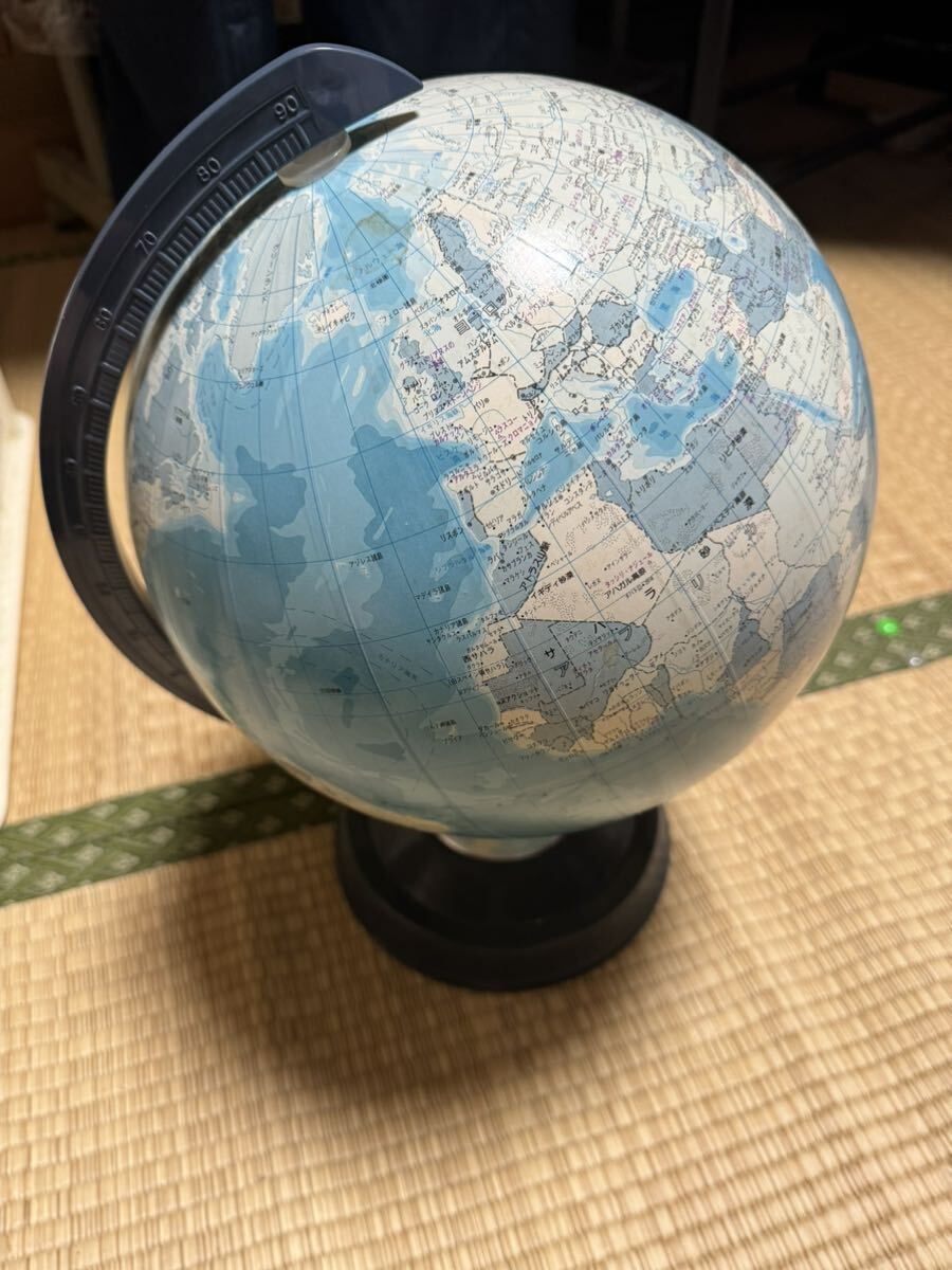  глобус интерьер произведение искусства карта мира ka LUKA ta Bill ma эпоха Heisei Showa подлинная вещь retro 