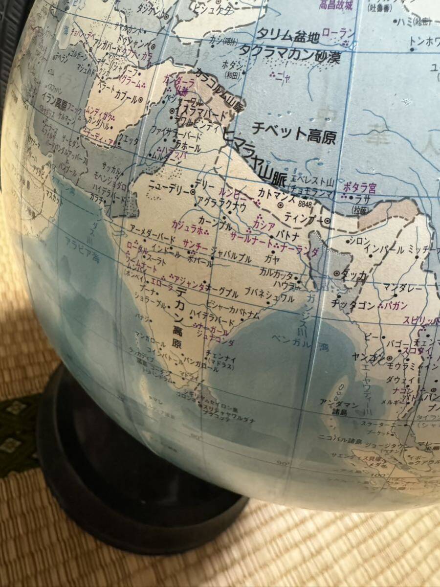  глобус интерьер произведение искусства карта мира ka LUKA ta Bill ma эпоха Heisei Showa подлинная вещь retro 