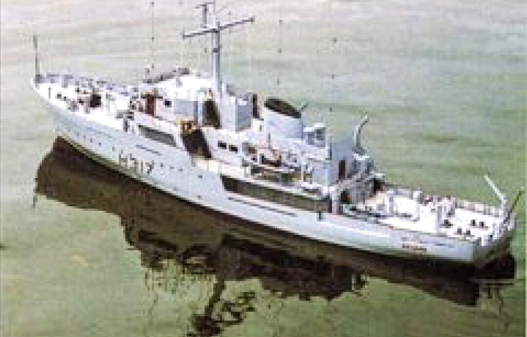ラジコンボート【HMS.ブルドッグ】ディーンズマリーン■沿岸海洋観測船・組立てキットの画像1